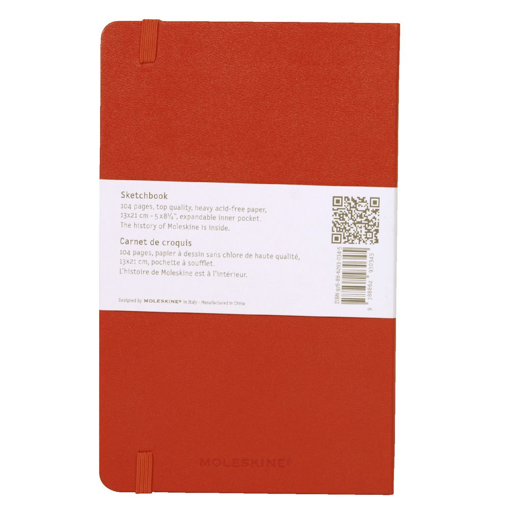 Moleskine Classic Hard Cover Large Sketch Book Red