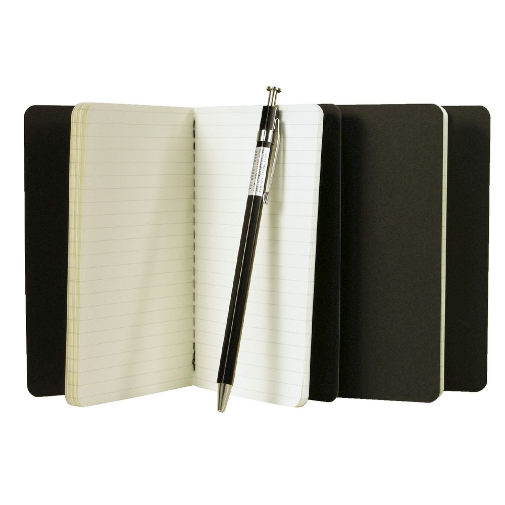 Moleskine Cahier Pocket Ruled Notebook Black 3 Pack