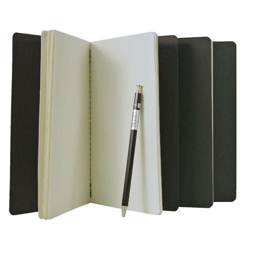 Moleskine Cahier Plain Notebooks Large Black 3 Pack