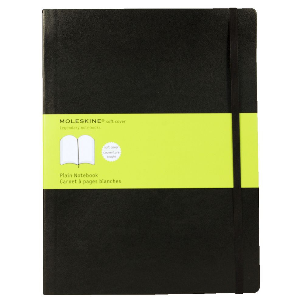 Moleskine Classic Soft Cover Plain XLarge Notebook Black