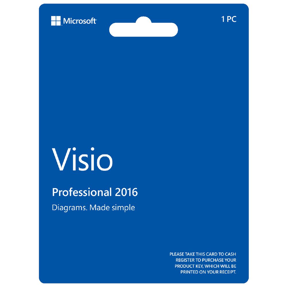 Microsoft Office Visio Professional 2016 Card