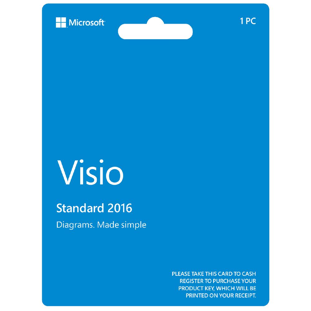 Microsoft Office Visio Standard 2016 Card