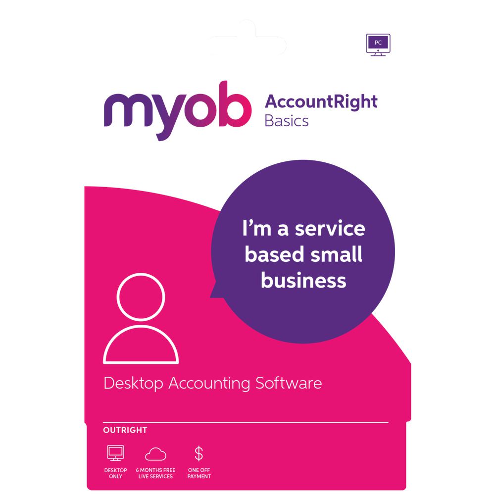 MYOB AccountRight Basics 1 PC Card