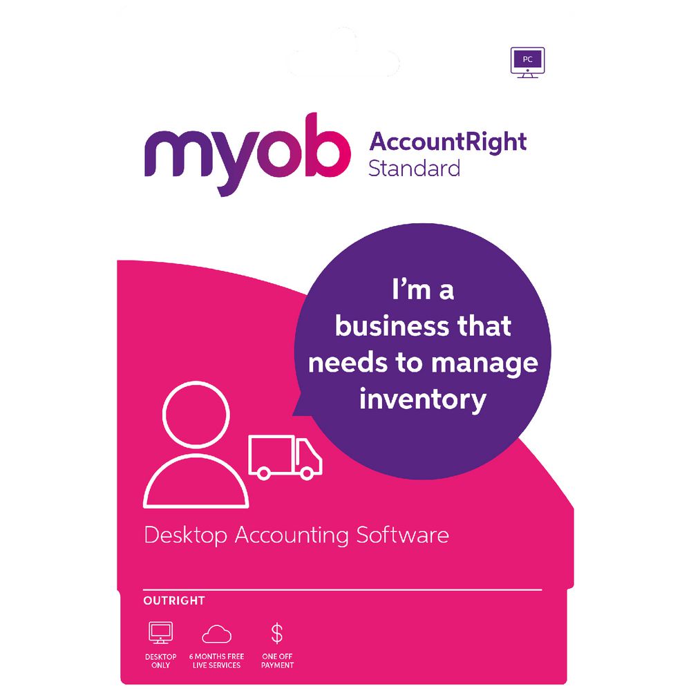 MYOB AccountRight Standard 1 PC Card