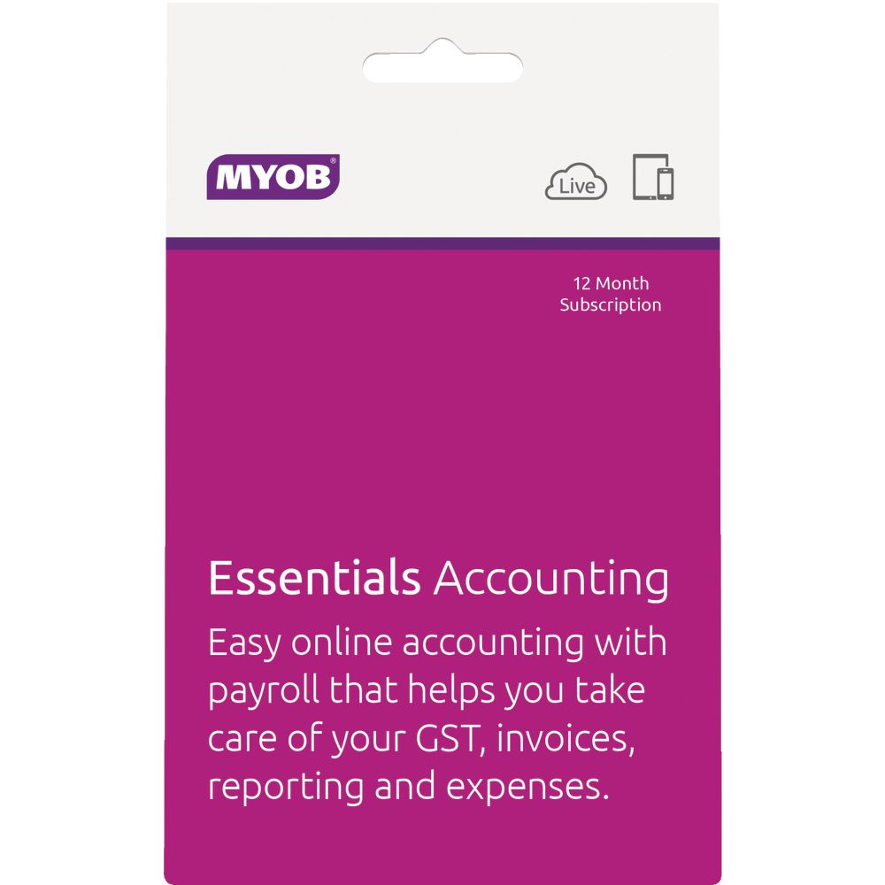 MYOB Essentials with Payroll 12 Months Download