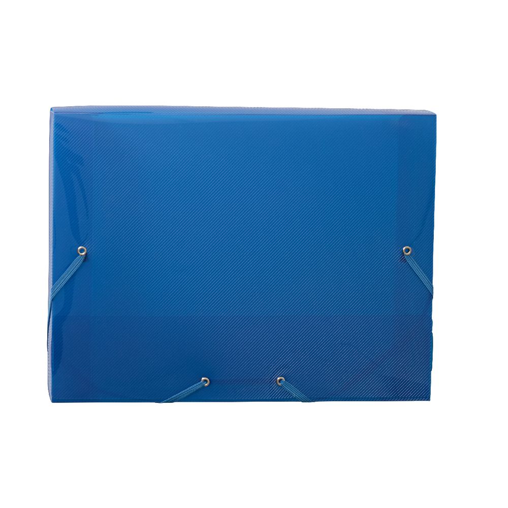 Document Box A4 PP Elastic Closure Blue