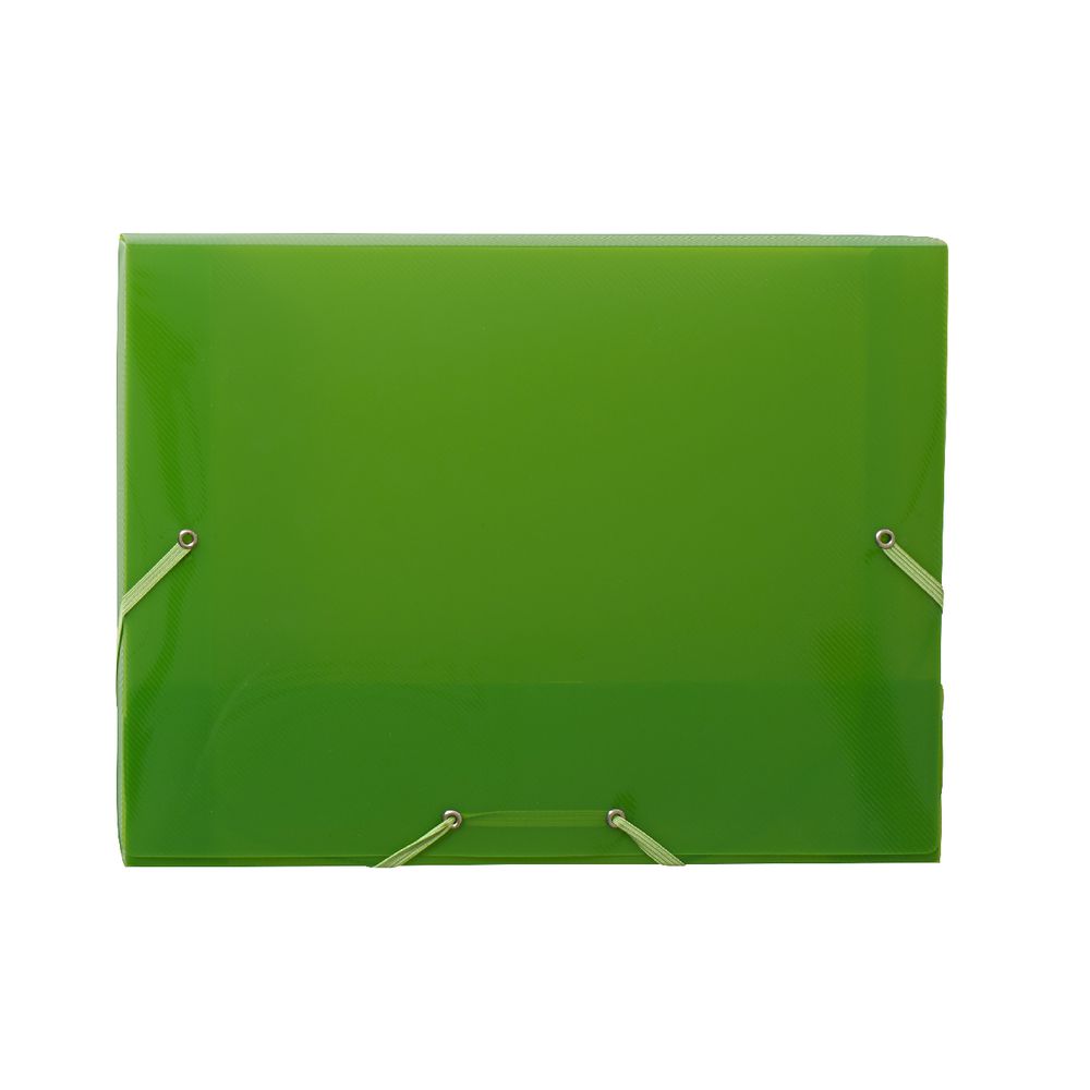 Document Box A4 PP Elastic Closure Green