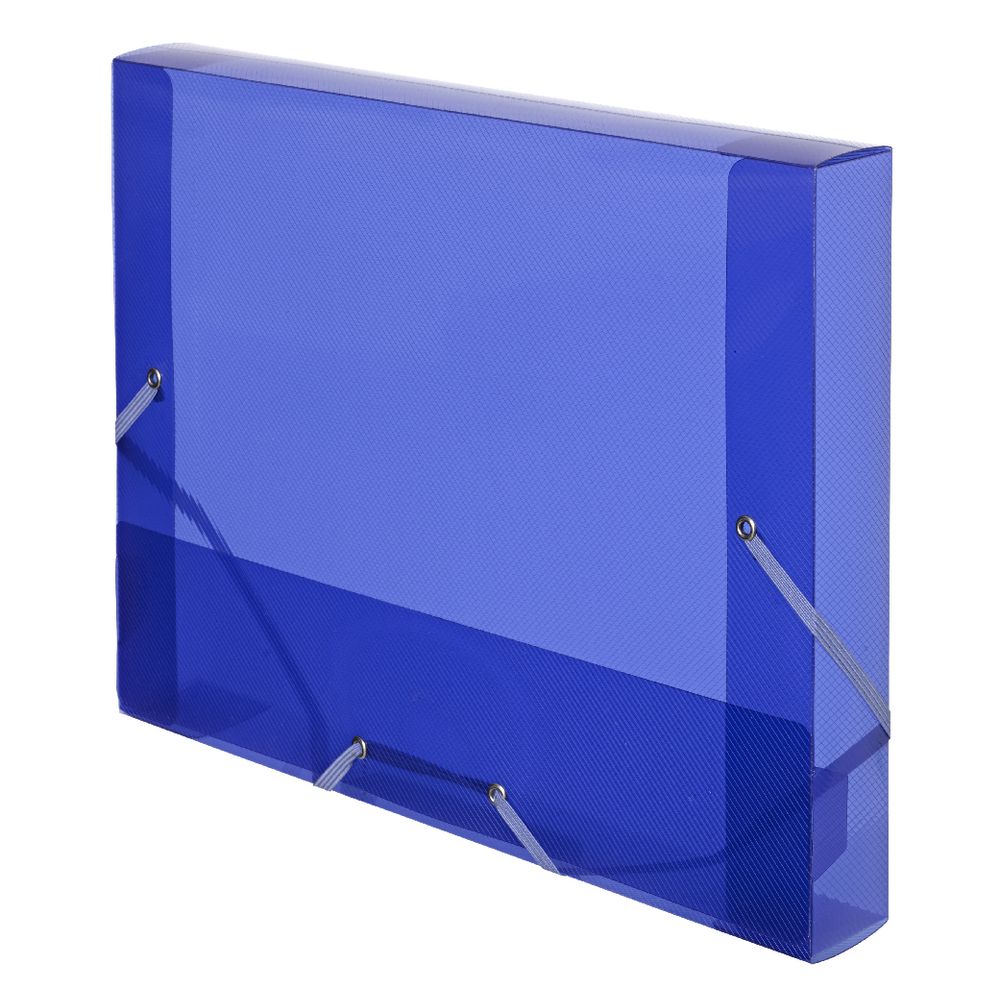 Document Box A4 PP Elastic Closure Purple