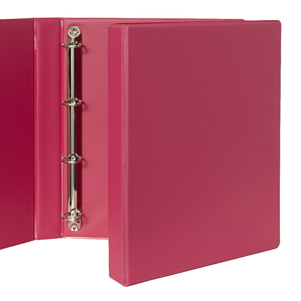 J.Burrows Binder A4 4 D-Ring 25mm Pink