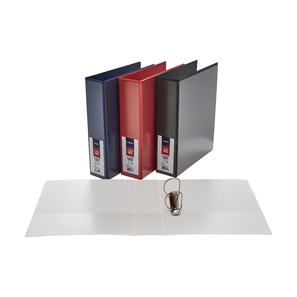 J.Burrows Insert Binder A4 2 DRing 50mm White 9341694481418 eBay