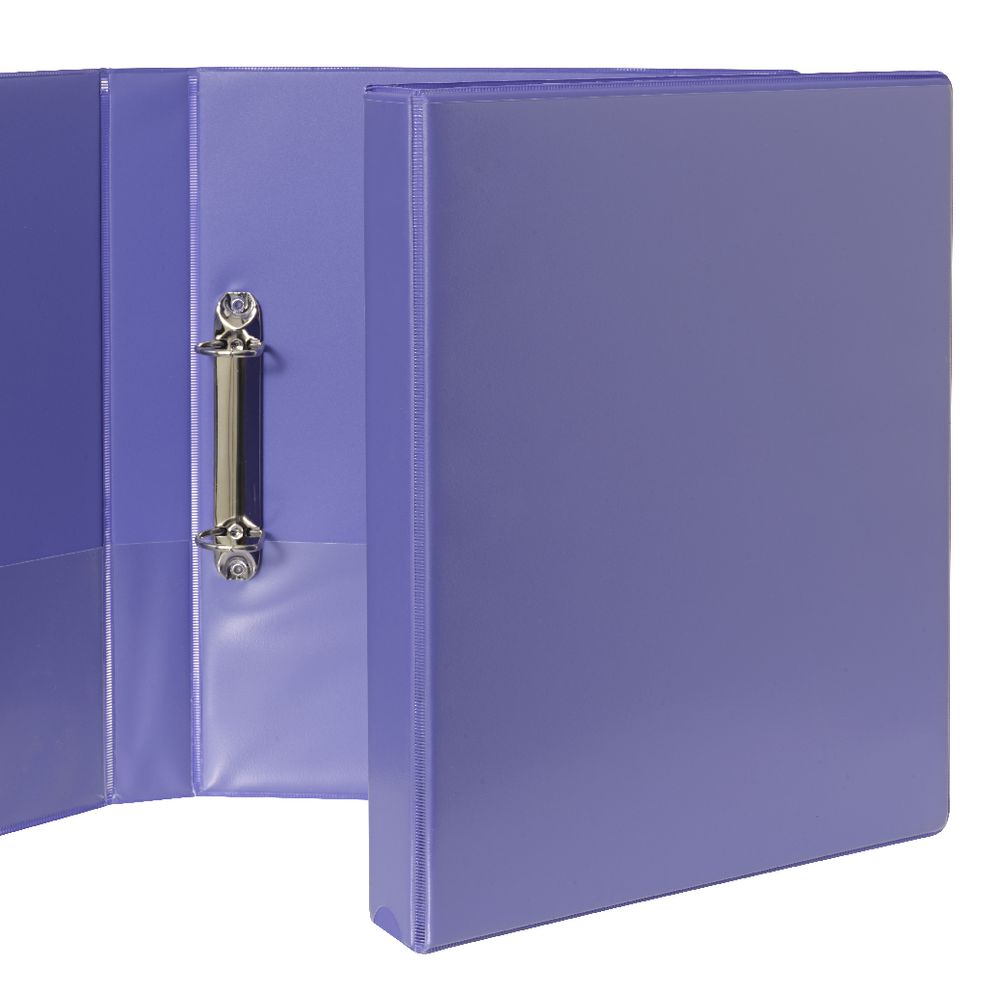 J.Burrows Insert Binder A4 2 D-Ring 25mm Purple