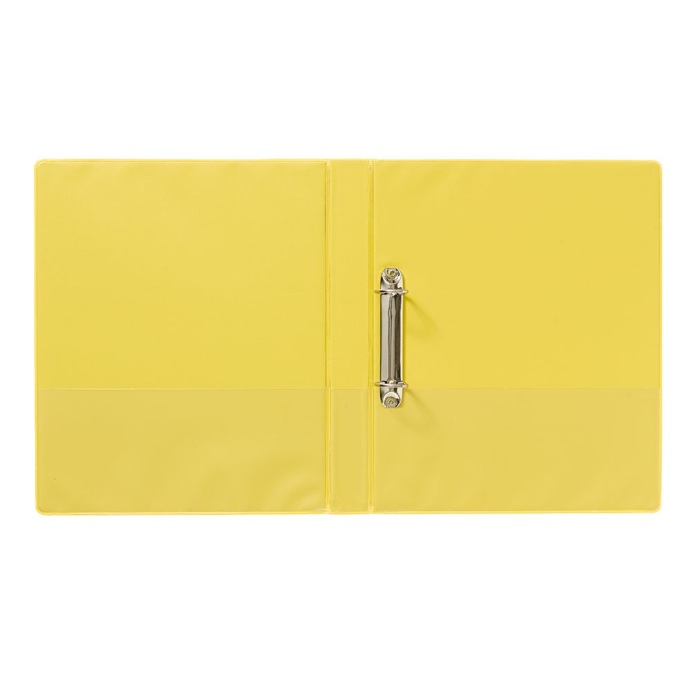J.Burrows Insert Binder A4 2 D-Ring 25mm Yellow