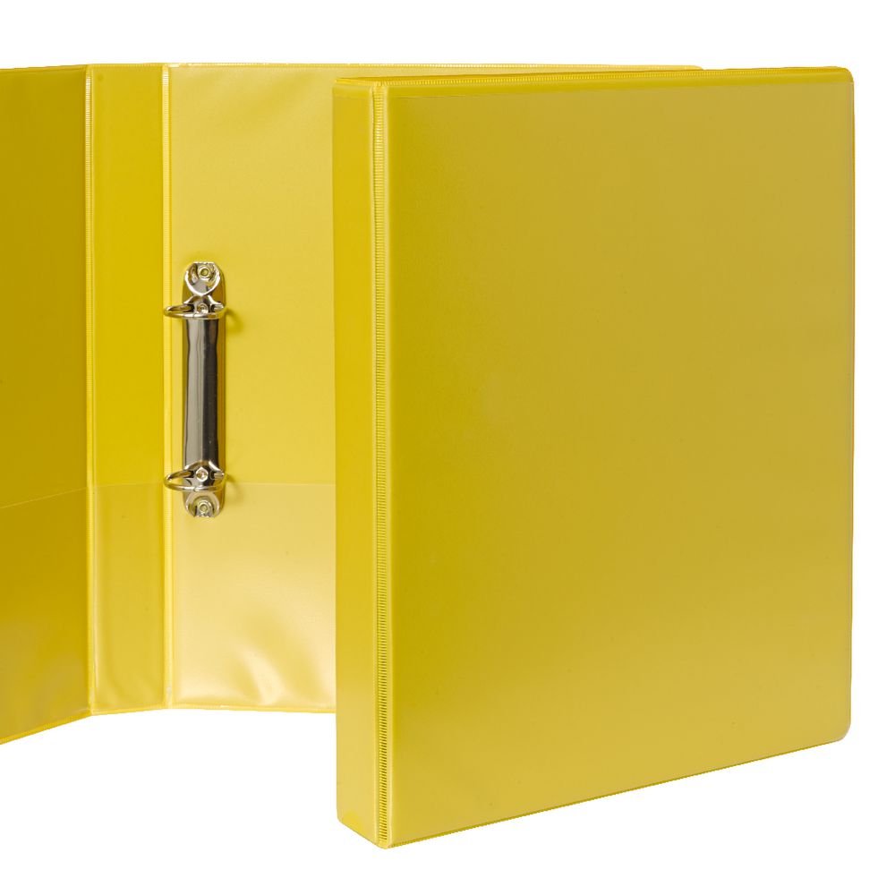 J.Burrows Insert Binder A4 2 D-Ring 25mm Yellow