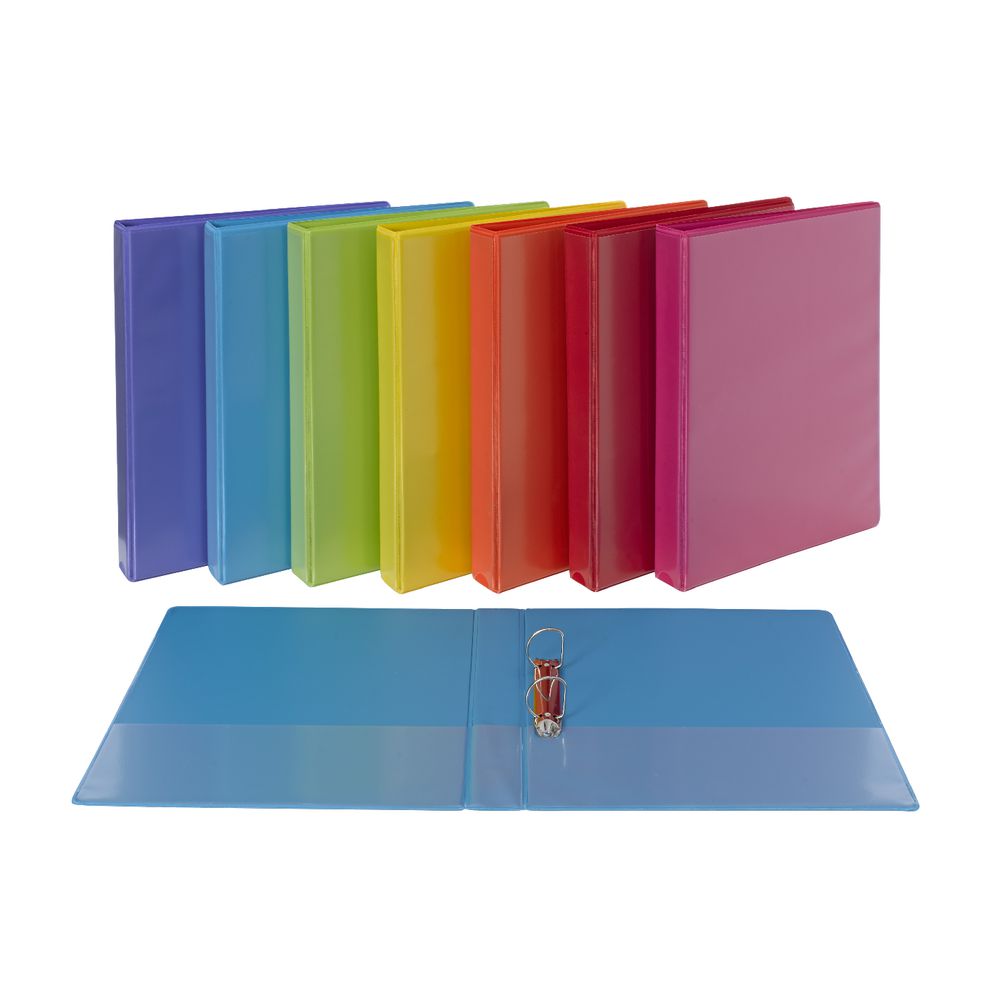 J.Burrows Insert Binder A4 2 D-Ring 25mm Yellow
