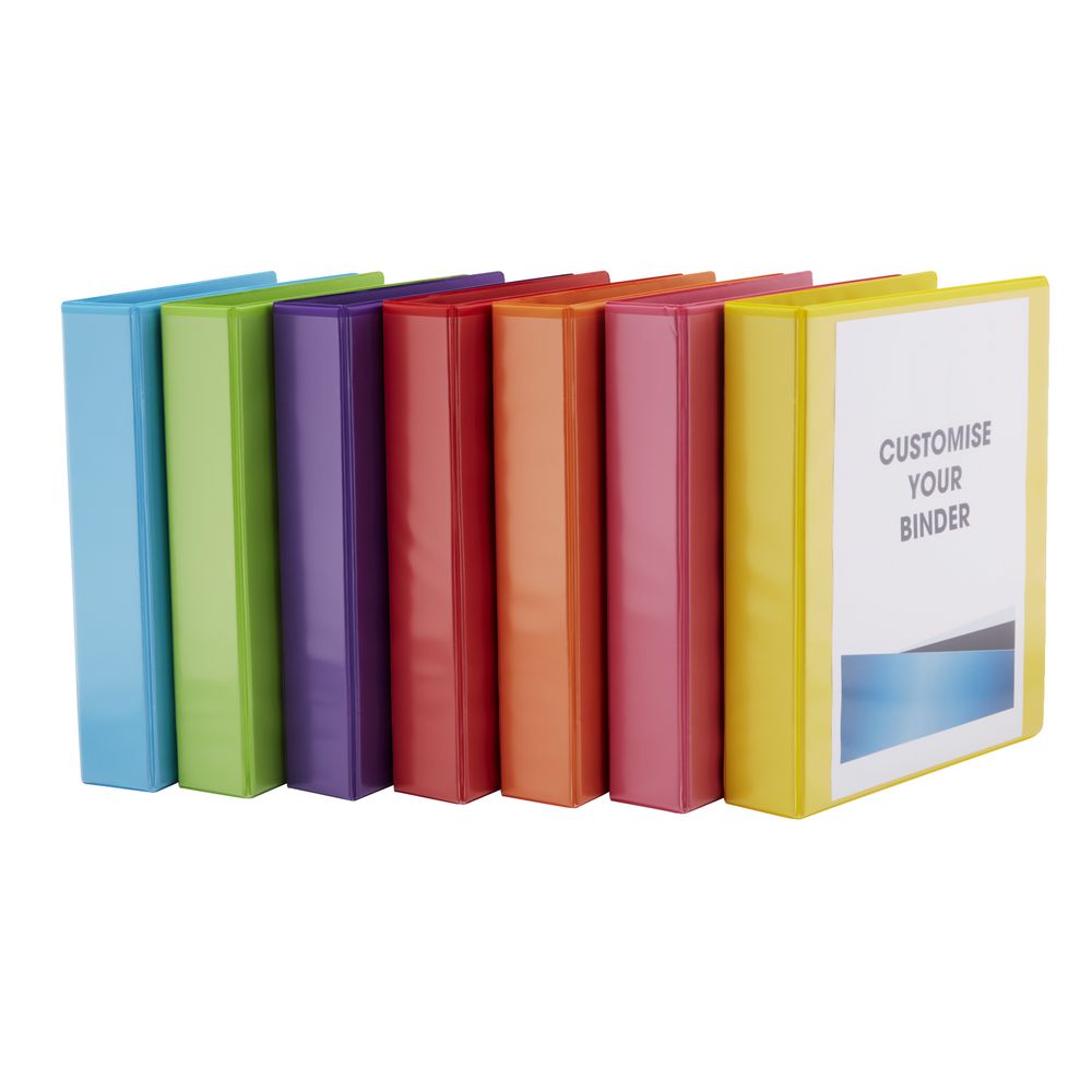 J.Burrows Insert Binder A4 3 D-Ring 38mm Purple