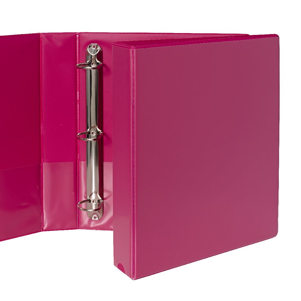 J.Burrows Insert Binder A4 3 D-Ring 38mm Pink