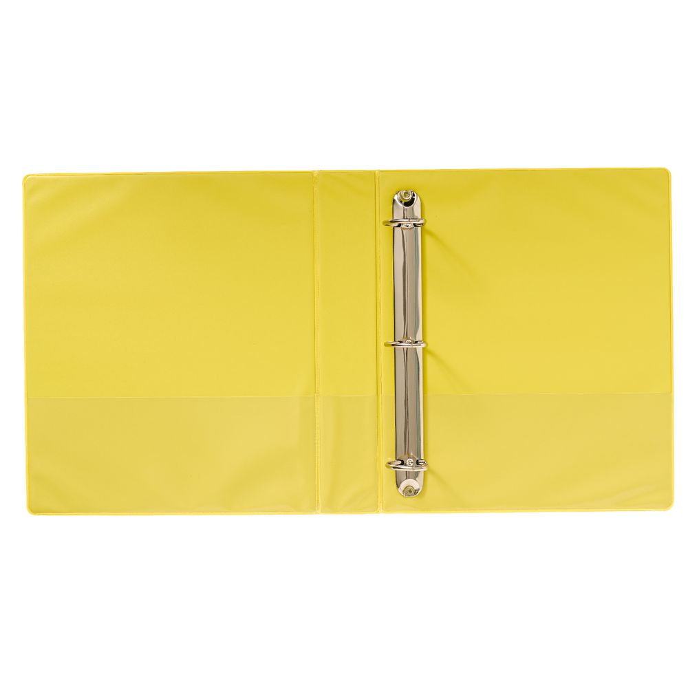 J.Burrows Insert Binder A4 3 D-Ring 38mm Yellow
