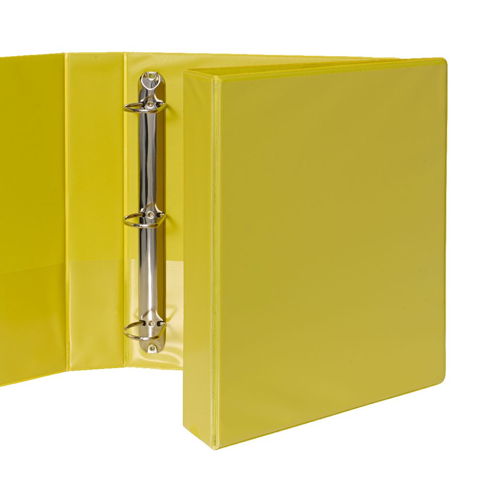 J.Burrows Insert Binder A4 3 D-Ring 38mm Yellow