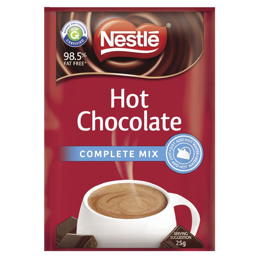 Nestle Complete Mix Hot Chocolate 25g 100 Pack