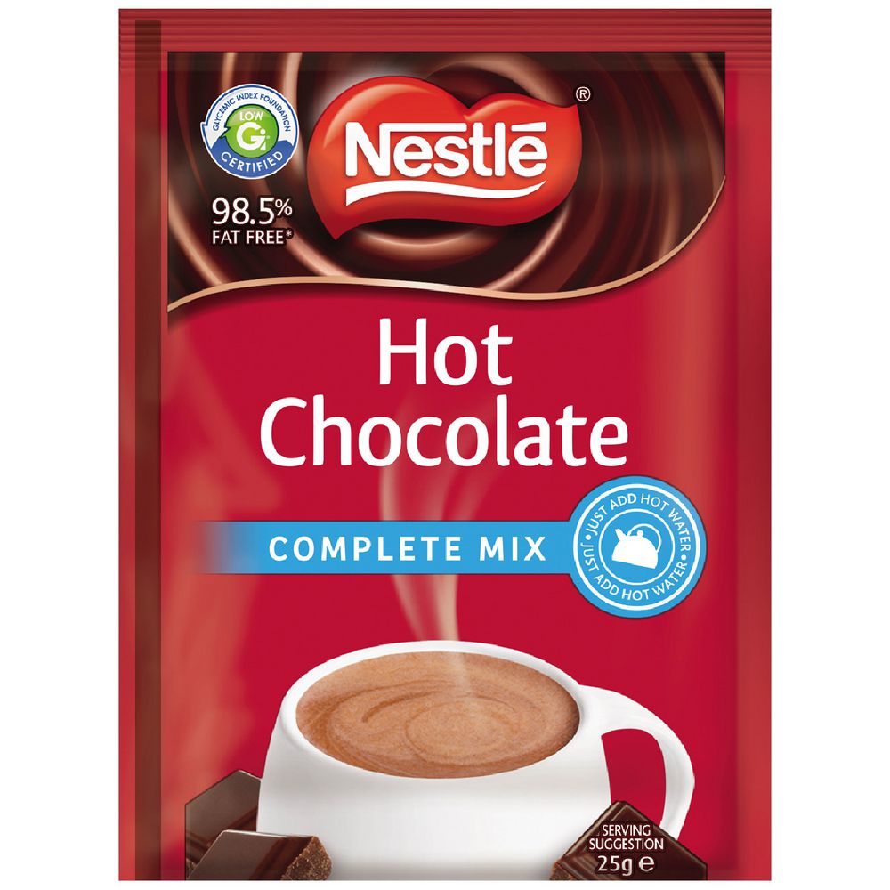 Nestle Complete Mix Hot Chocolate 25g 100 Pack