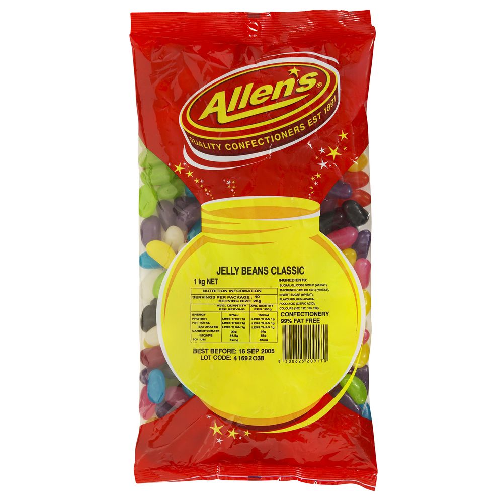 Allen's Classic Jelly Beans 1kg Officeworks