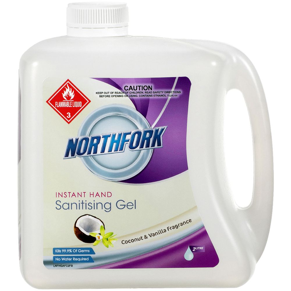 Northfork Hand Sanitiser Gel Coconut and Vanilla 2L