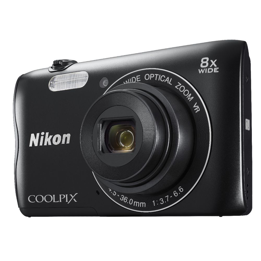 Nikon Coolpix Digital Camera Black A300