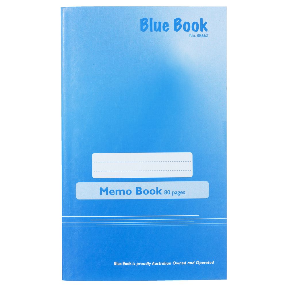 Blue Book 165 x 100 Memo Book 80 Page
