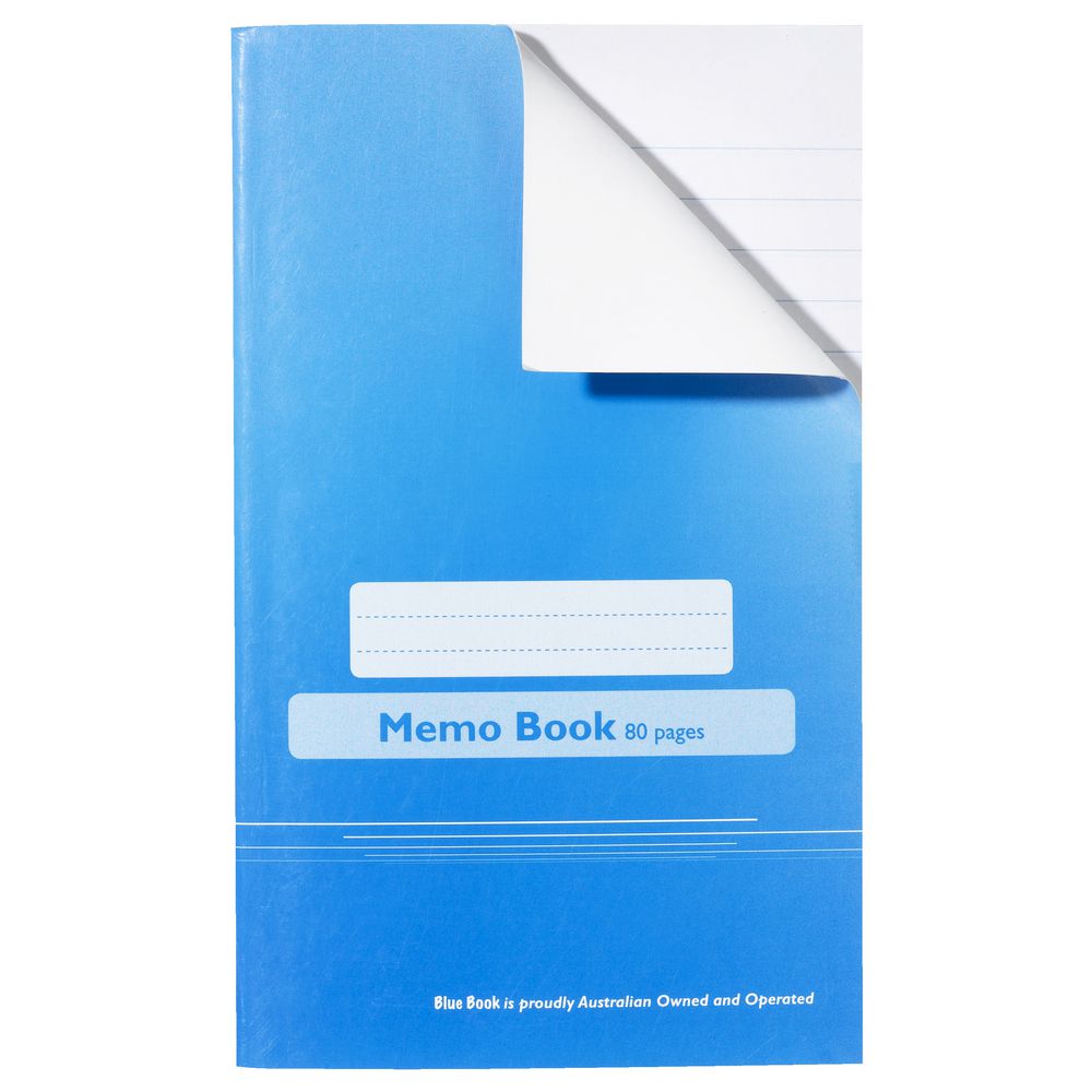 Blue Book 165 x 100 Memo Book 80 Page