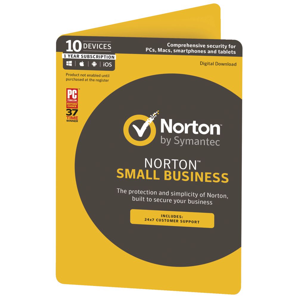 Norton Small Business Security 10 Device 1 Year Card