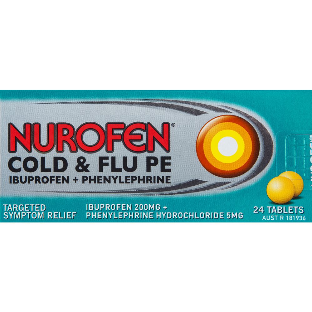 Nurofen Cold and Flu PE Tablets 12 Pack