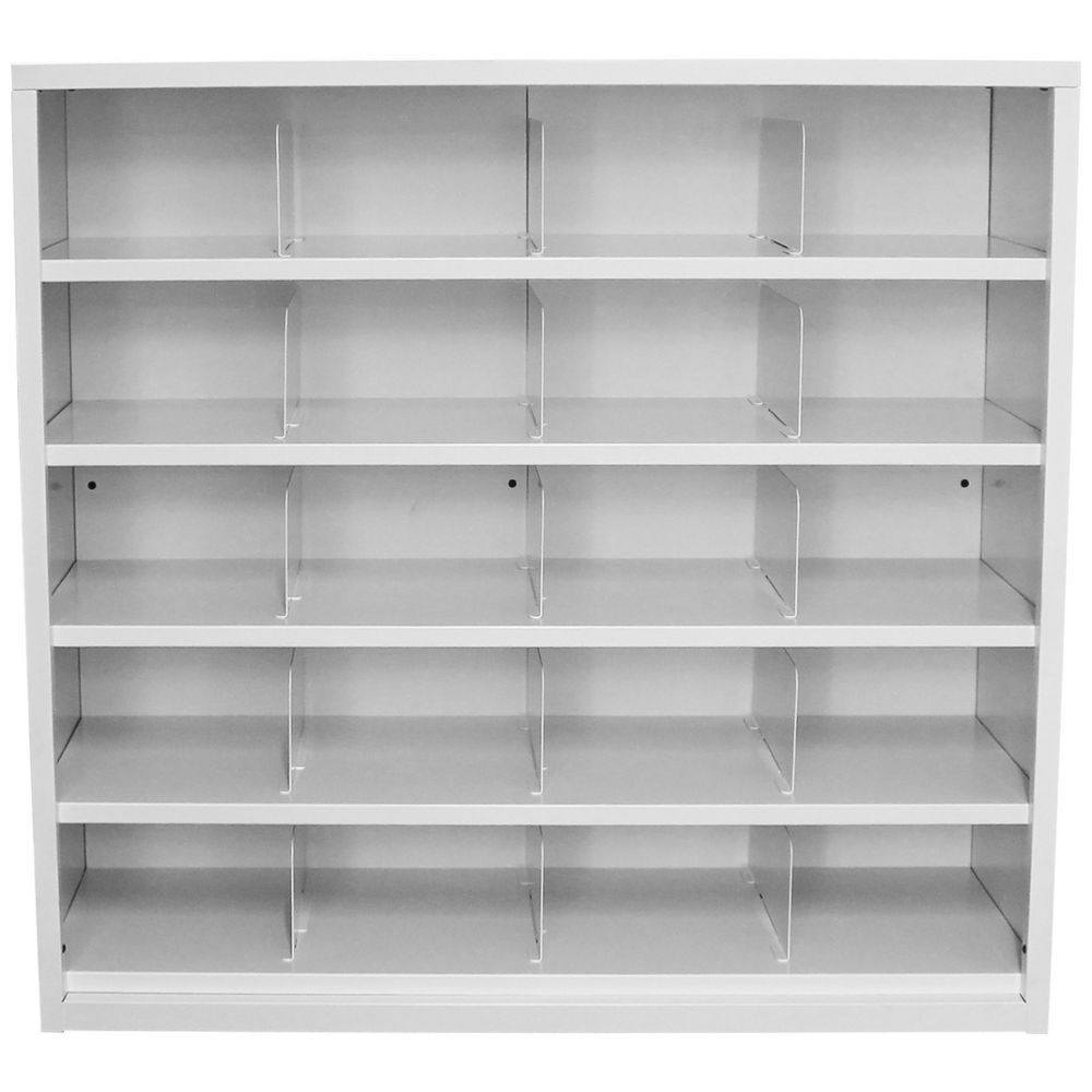 Steelco 20 Pigeonhole Shelving Unit White Officeworks Steelco 20 Pigeonhole Shelving Unit White Officeworks