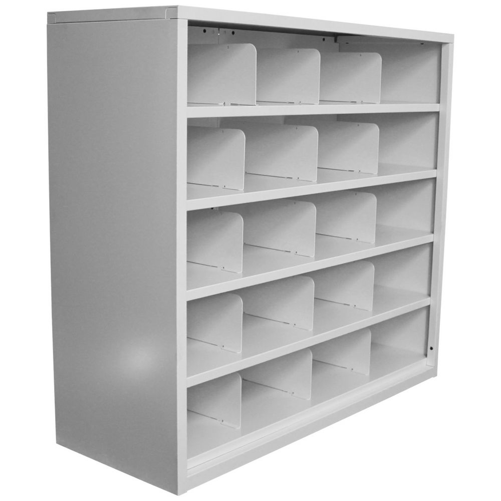 Steelco 20 Pigeonhole Shelving Unit White Officeworks Steelco 20 Pigeonhole Shelving Unit White Officeworks