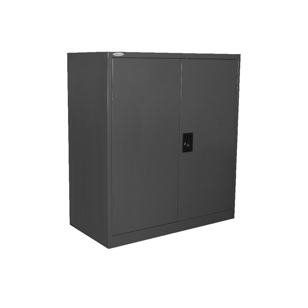 Steelco Stationery Cabinet 1015 x 914mm Graphite Ripple