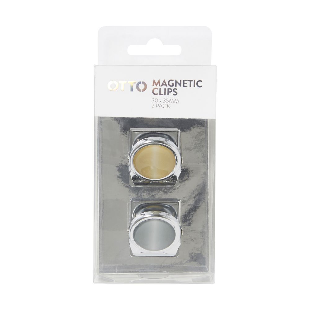 Otto Magnetic Clips Metal 2 Pack