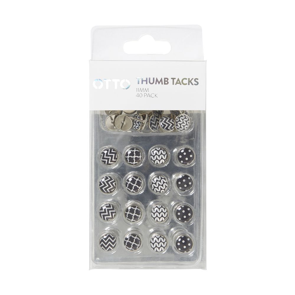 Otto 11mm Thumb Tacks 40 Pack