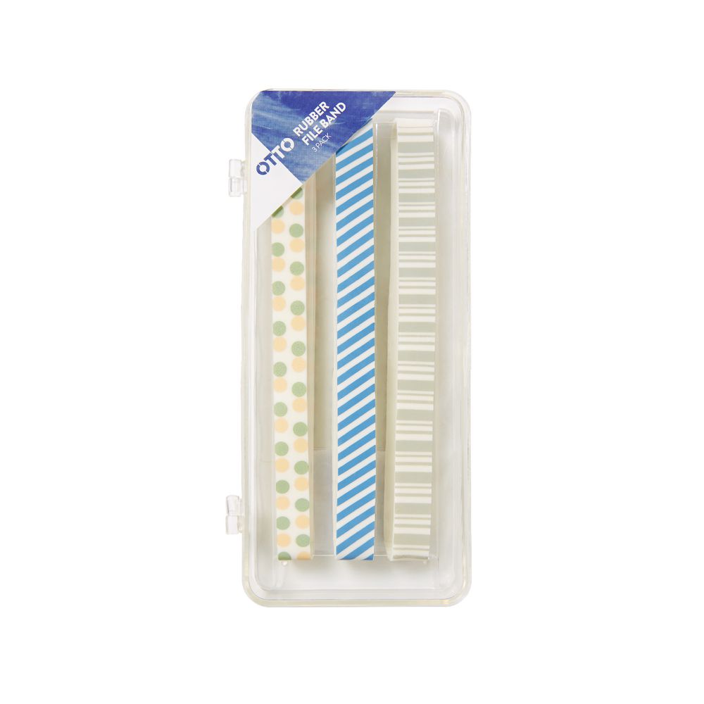 Otto Rubber File Band Light Colours 3 Pack