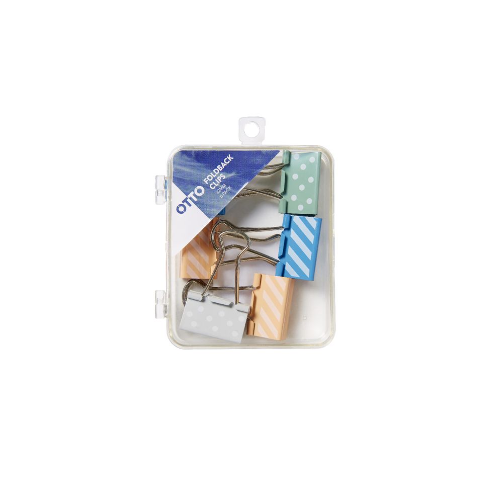Otto 32mm Fold Back Clips 6 Pack