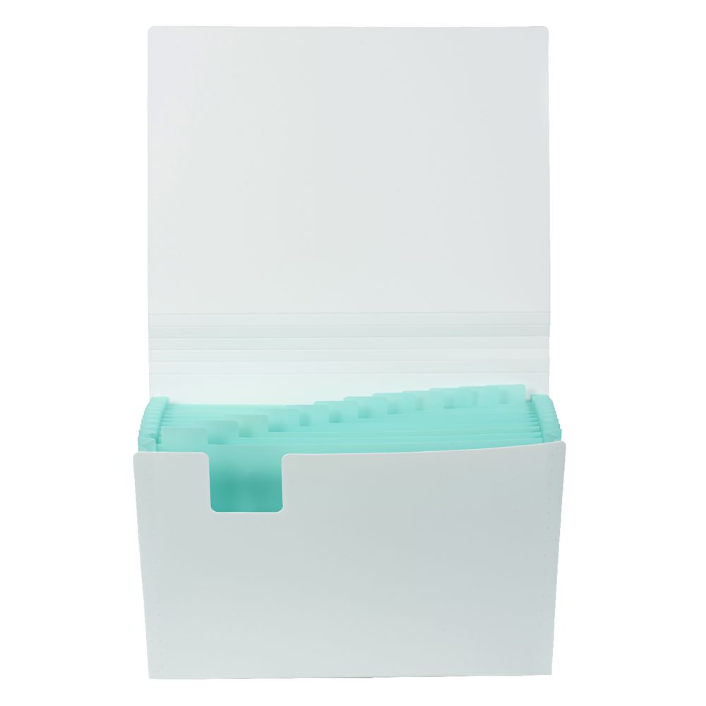 Otto Expanding File 13 Pocket Aqua