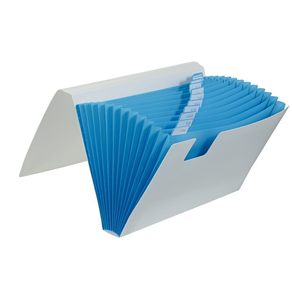 Otto Expanding File 13 Pocket Blue