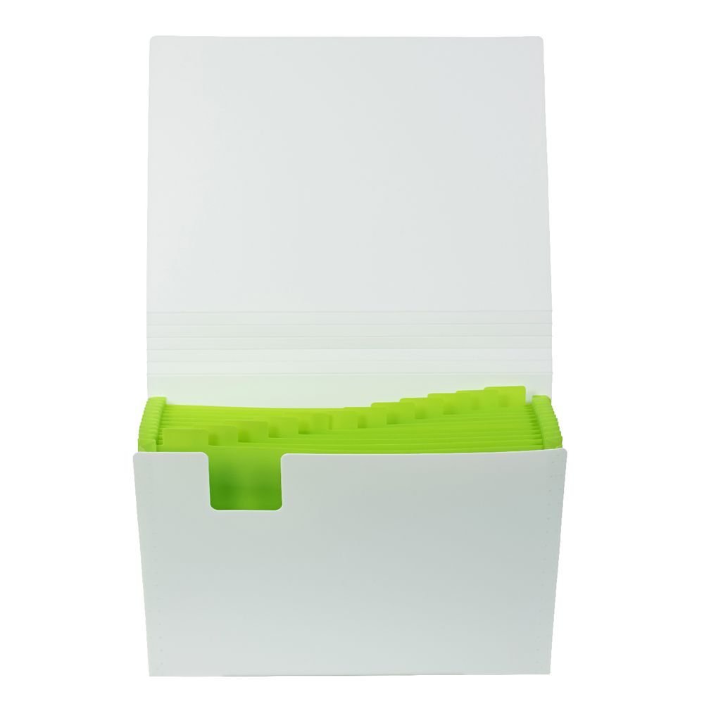 Otto Expanding File 13 Pocket Green