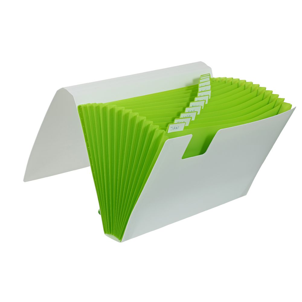Otto Expanding File 13 Pocket Green