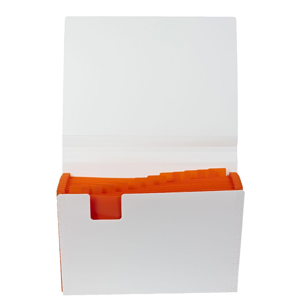 Otto Expanding File 13 Pocket Orange