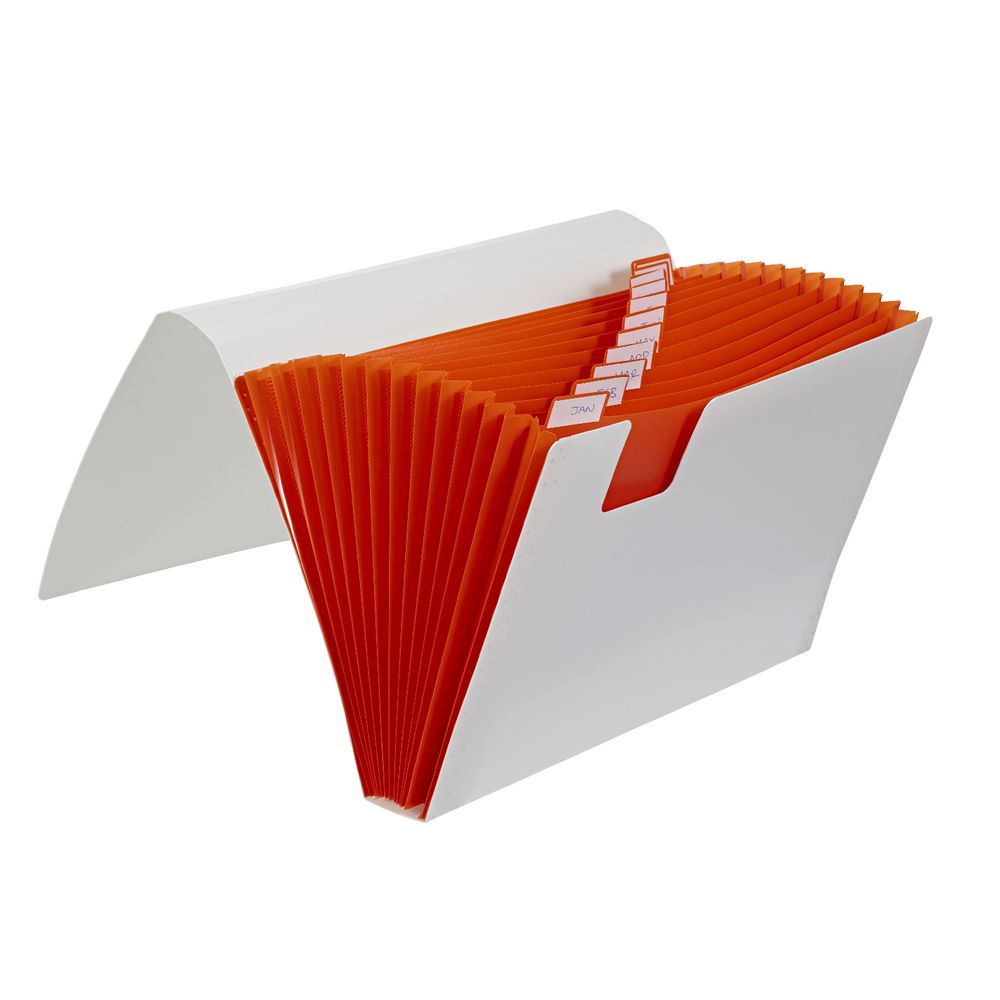Otto Expanding File 13 Pocket Orange
