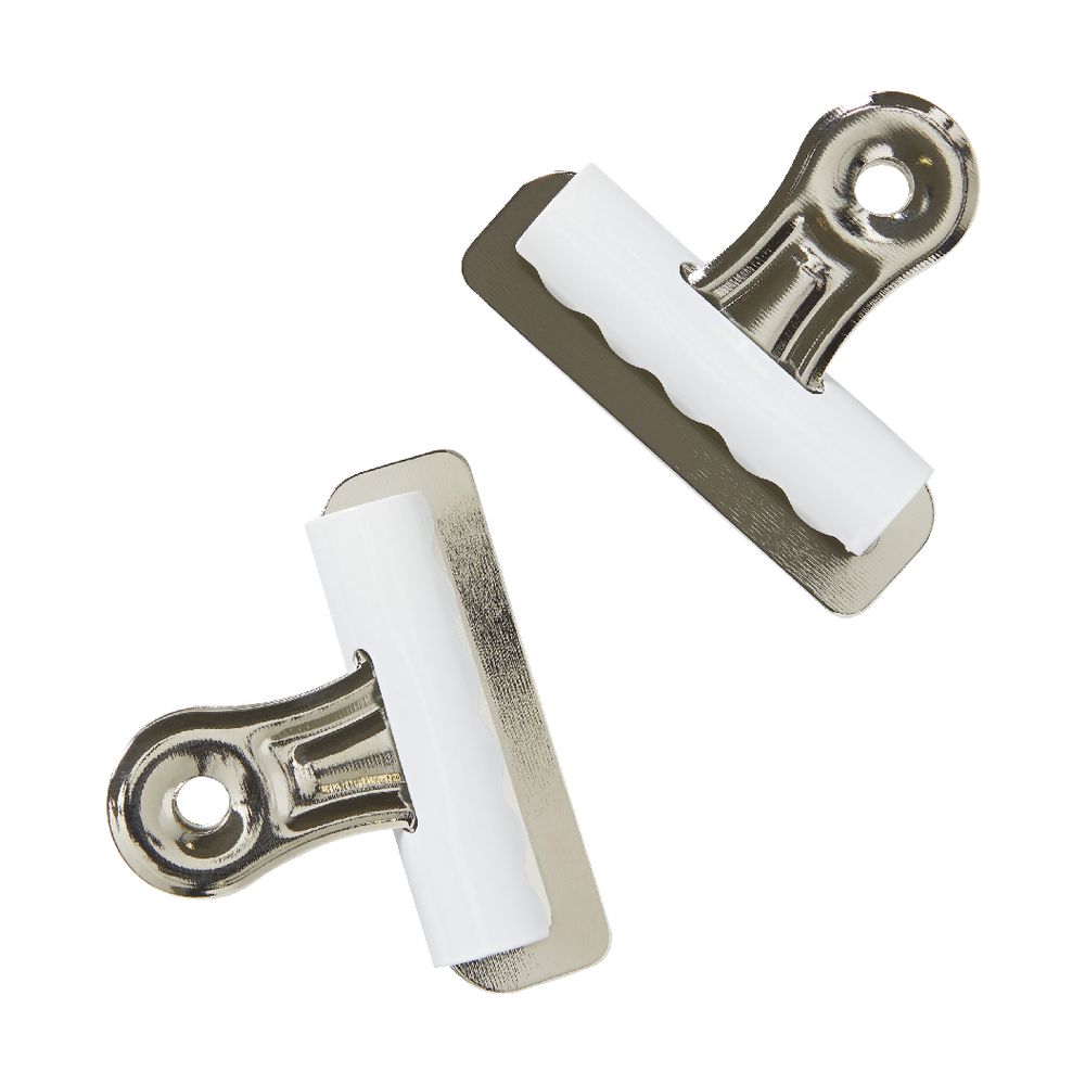 Otto Bulldog Clips Silver