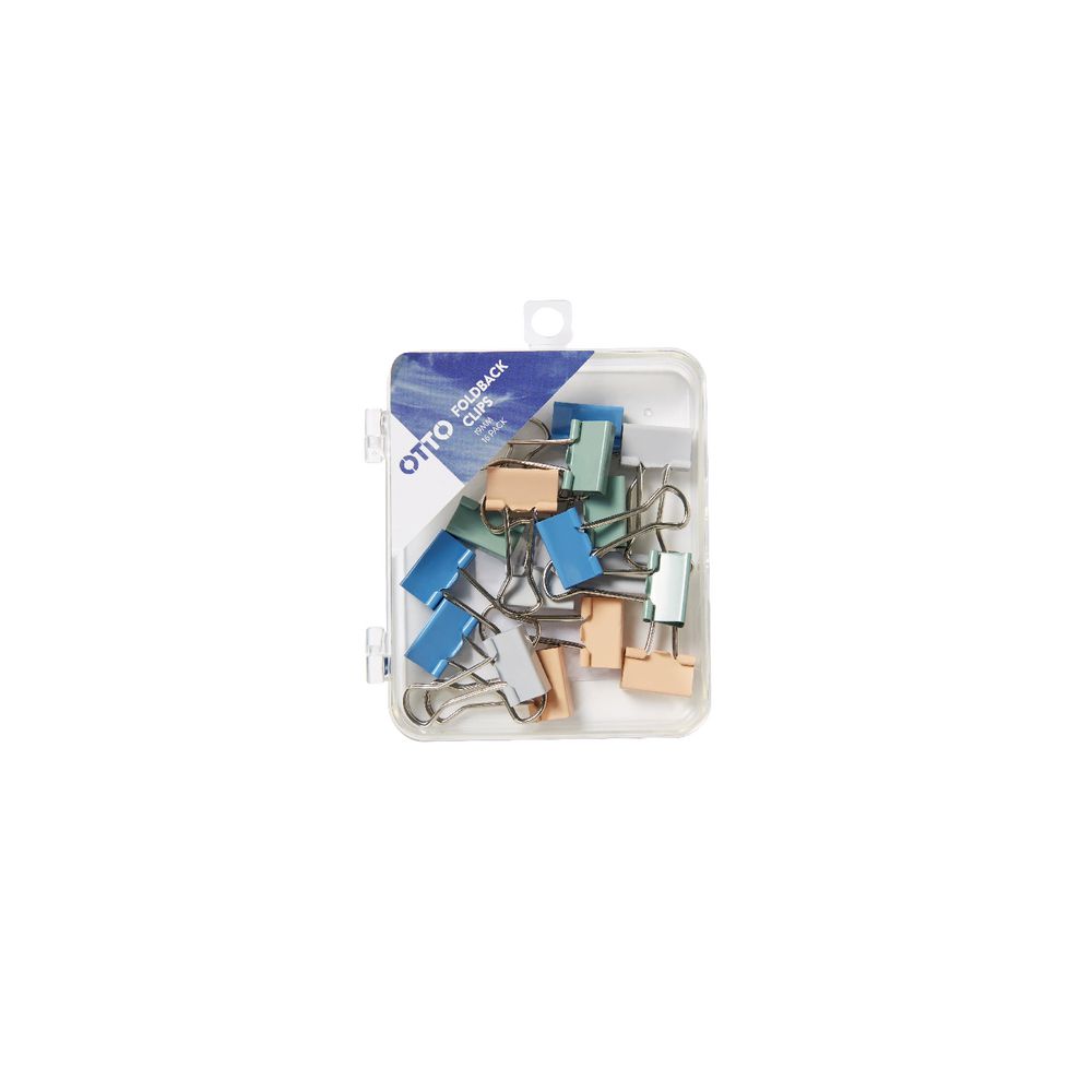 Otto 19mm Fold Back Clips 16 Pack