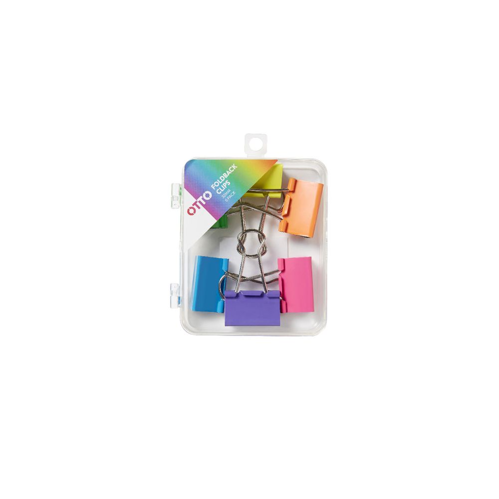 Otto 32mm Fold Back Clips 6 Pack