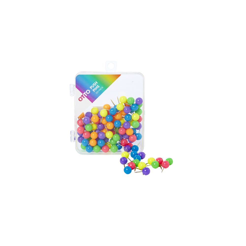 Otto Round Push Pins 100 Pack