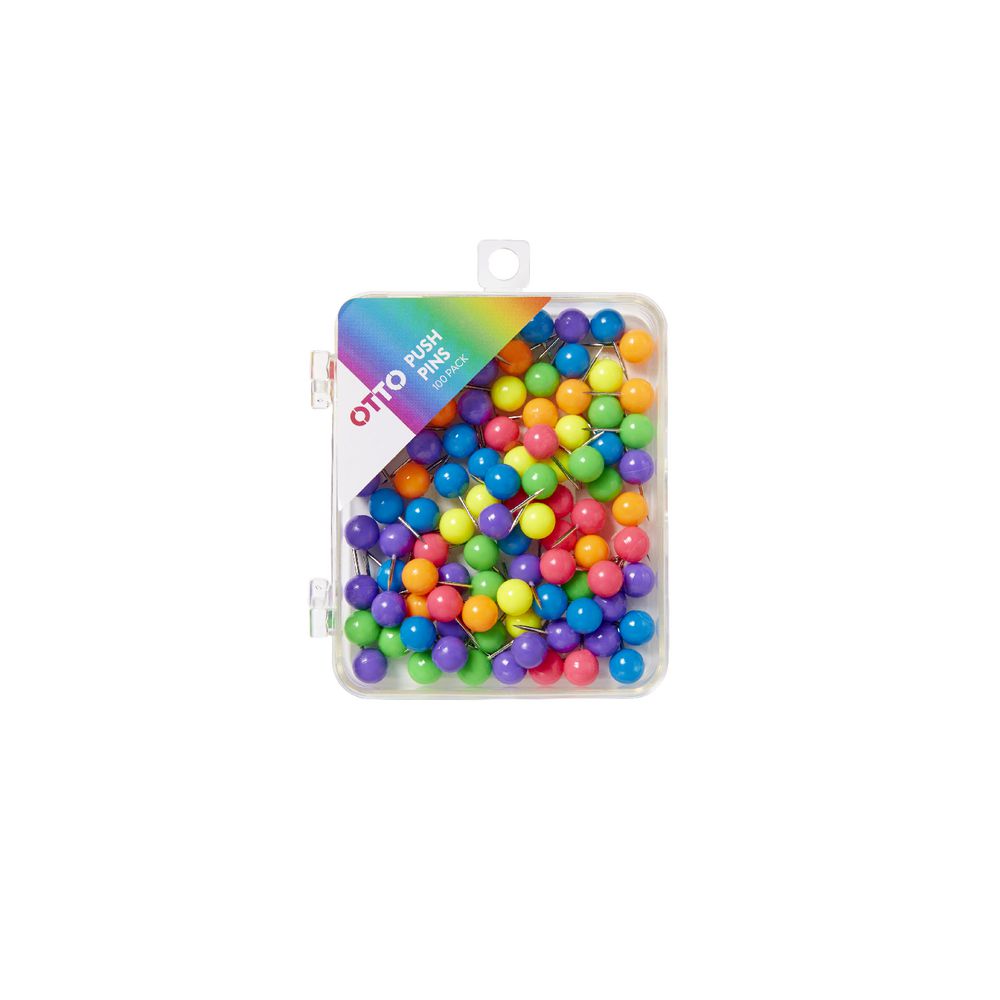 Otto Round Push Pins 100 Pack