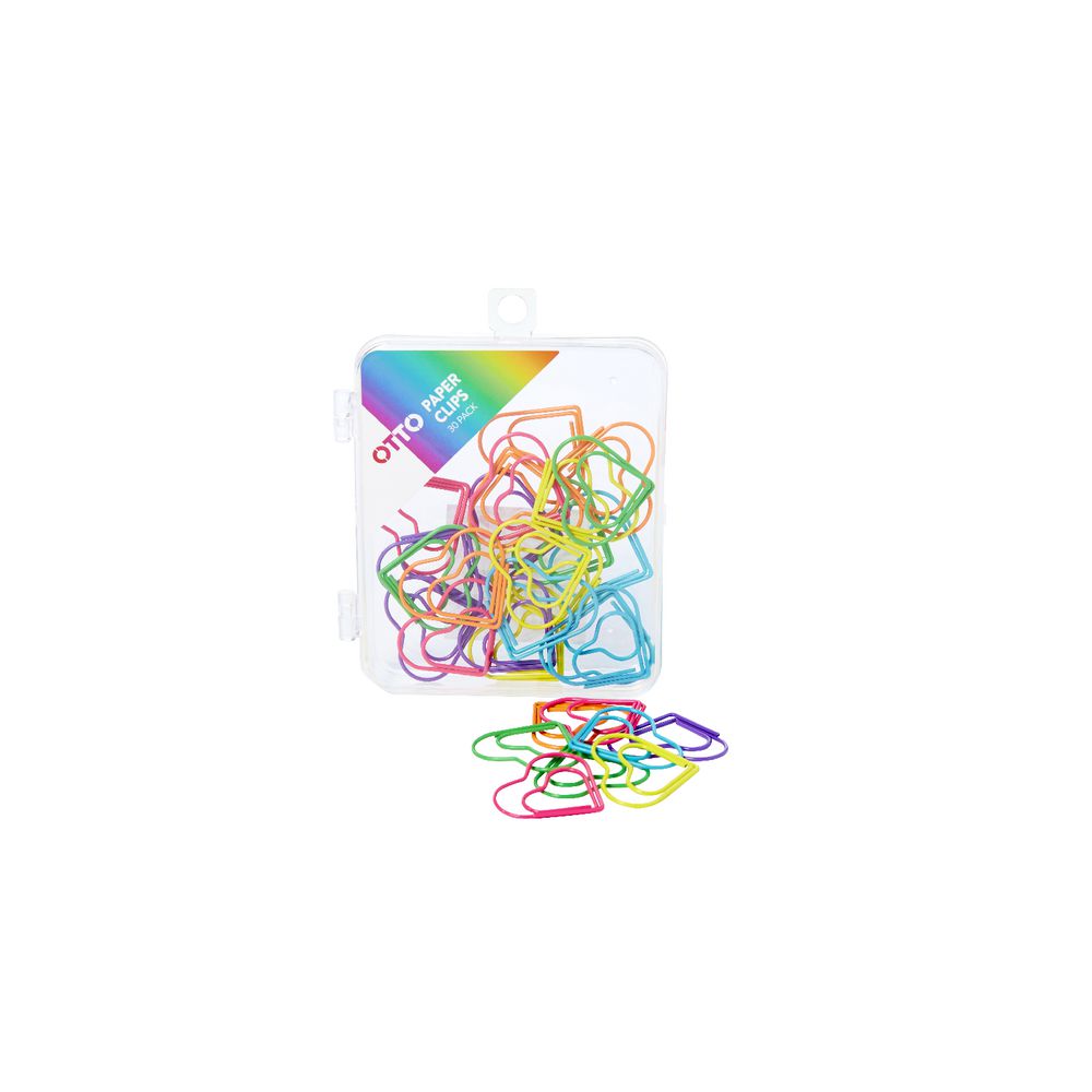 Otto Heart Paper Clips 30 Pack